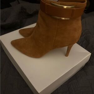 Calvin Klein Tan Heeled Boots